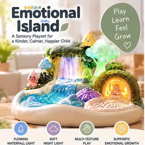LUNELRS® Emotional Island Light-Up Sensory & Feelings Playset