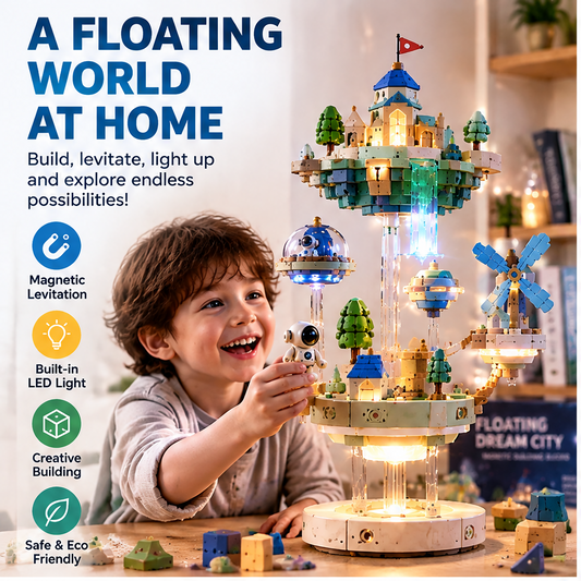LUNELRS® Floating Dream City Magnetic Levitation Building Set