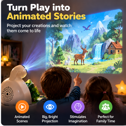 LUNELRS® StoryLand Interactive Projector Building & Storytelling Set