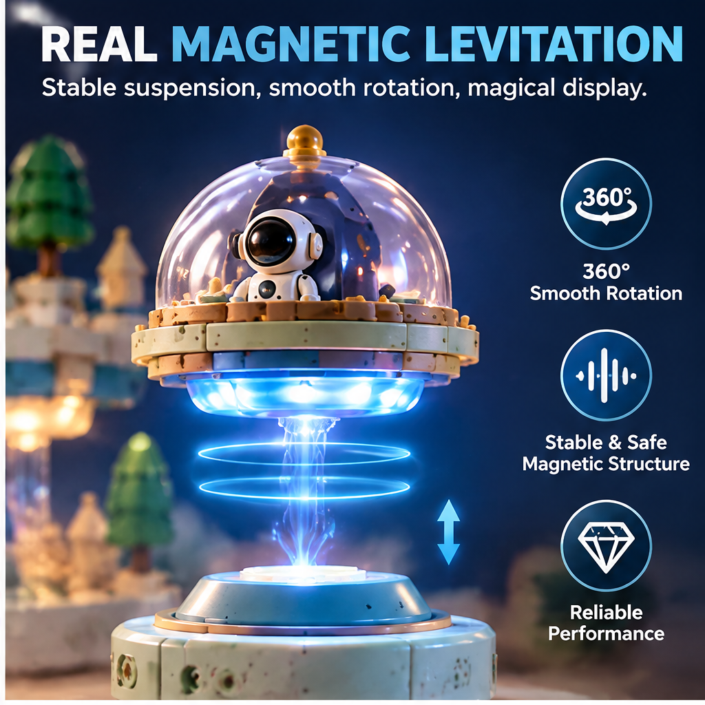 LUNELRS® Floating Dream City Magnetic Levitation Building Set
