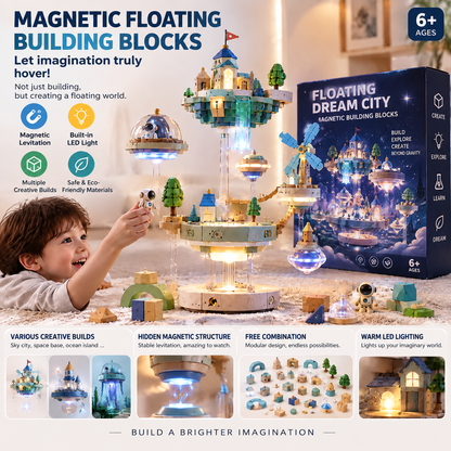 LUNELRS® Floating Dream City Magnetic Levitation Building Set