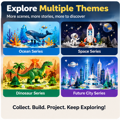 LUNELRS® StoryLand Interactive Projector Building & Storytelling Set