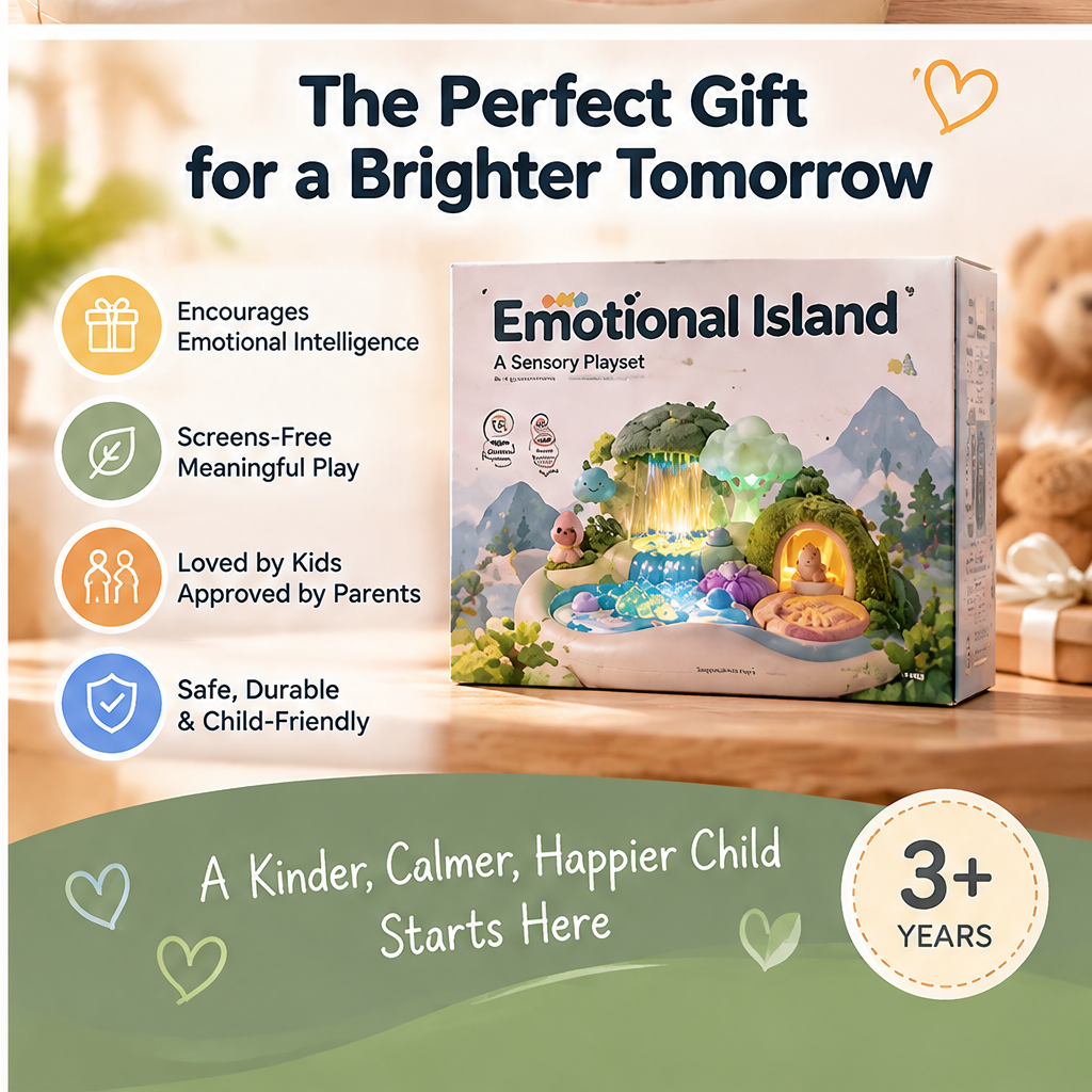 LUNELRS® Emotional Island Light-Up Sensory & Feelings Playset
