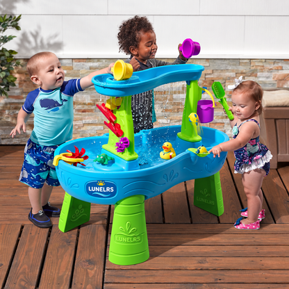 LUNELRS® Kids Water Table – Outdoor Splash Play Center with 13PCS Accessories for Creative Sensory Play